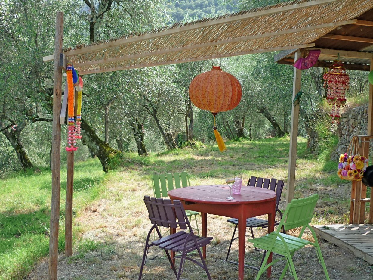 Indiase tent Casa Rovear in Italië (Ligurië, Pigna)