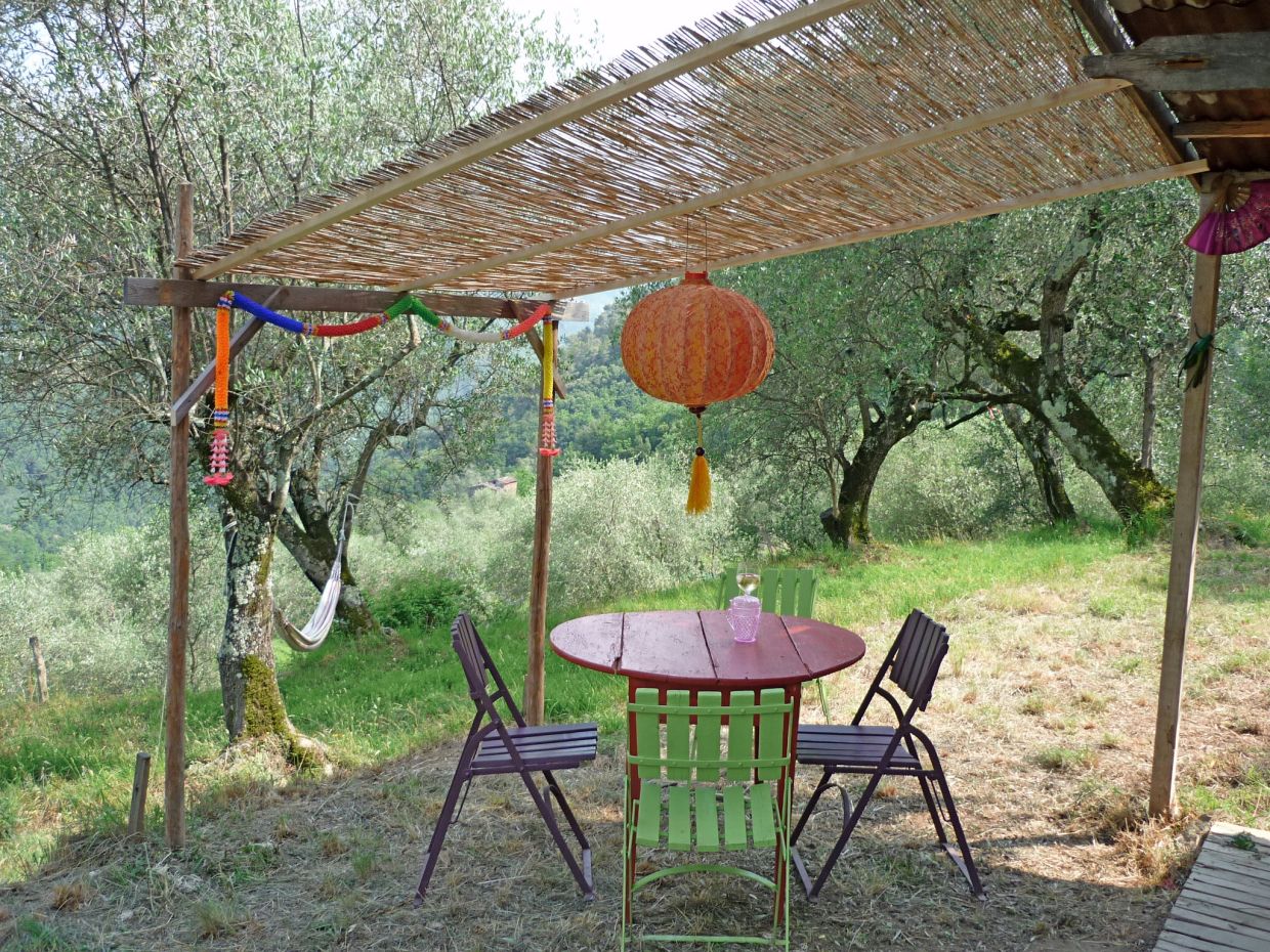 Indiase tent Casa Rovear in Italië (Ligurië, Pigna)